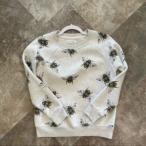 Bee Print Sweatshirt (size s)
